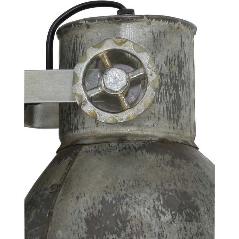 Kinkiet industrialny Light Living srebrny, vintage