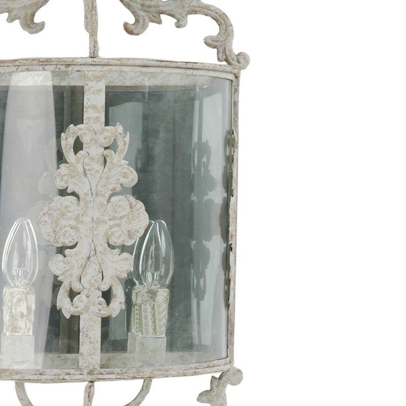 Kinkiet ścienny metalowy prowansalski Clayre Eef