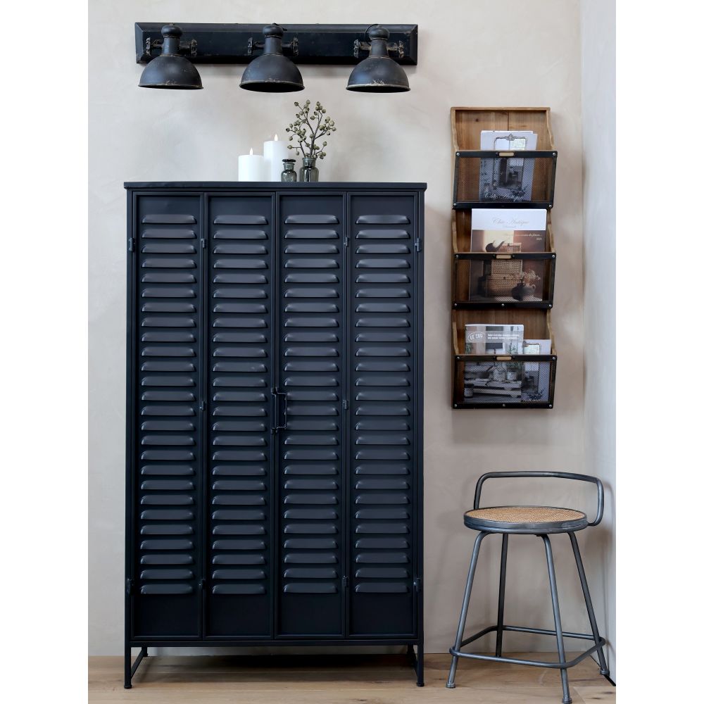 Kinkiet potrójny industrialny Factory Chic Antique