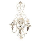 Kinkiet ścienny prowansalski ażurowy metalowy Clayre Eef