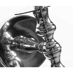 Kinkiet ścienny srebrny Deluxe 1 Belldeco