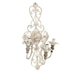 Kinkiet ścienny prowansalski ażurowy metalowy Clayre Eef