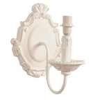 Kinkiet ścienny drewniany prowansja biały Clayre Eef