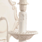 Kinkiet ścienny drewniany prowansja biały Clayre Eef