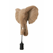 Załaduj obraz do przeglądarki galerii, Kinkiet zwierzęcy głowa słonia Velvet sand Light Living
