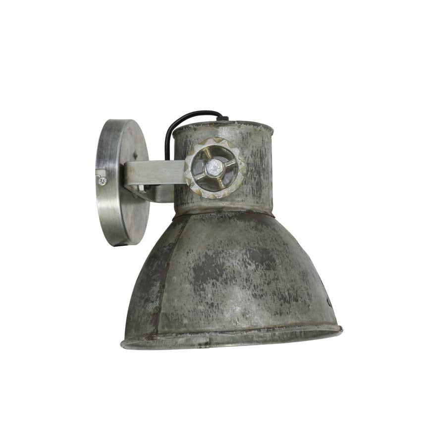 Kinkiet industrialny Light Living srebrny, vintage