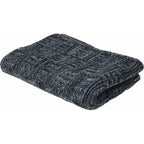 Koc dekoracyjny wełniany czarny