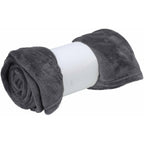 Koc dekoracyjny szary polar