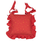 Poduszka na krzesło świąteczna dziadek do orzechów z falbanką Clayre Eef