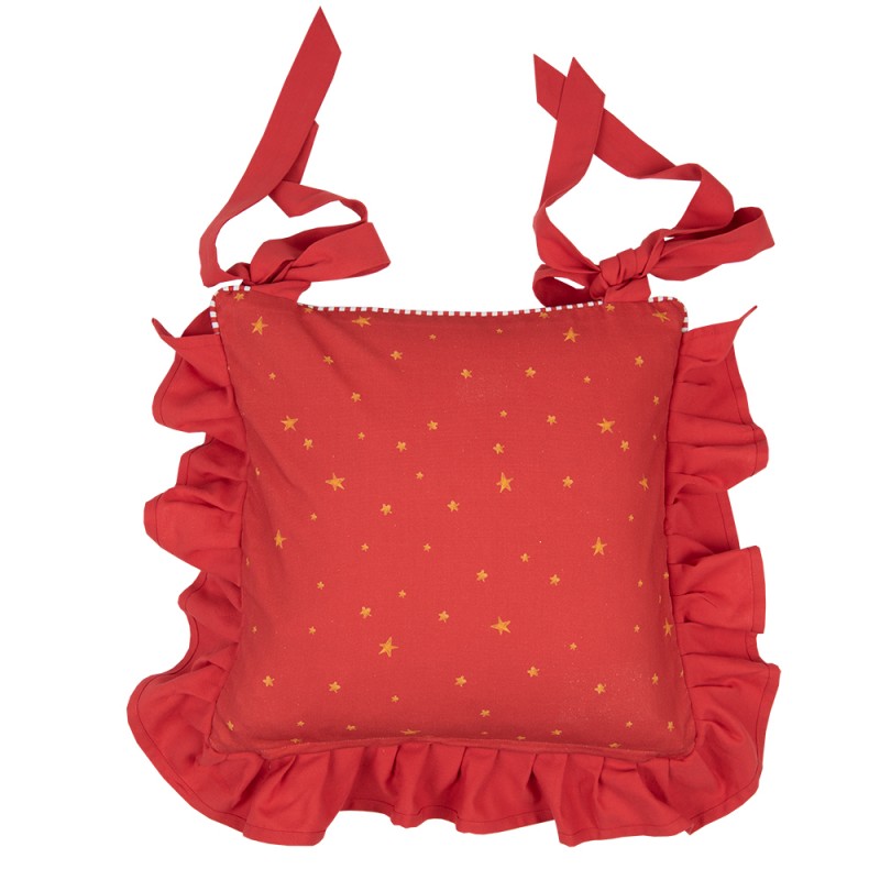 Poduszka na krzesło świąteczna dziadek do orzechów z falbanką Clayre Eef