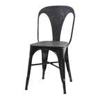 Krzesło industrialne Chic Antique Factory metalowe czarne