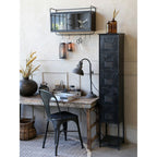 Krzesło industrialne Chic Antique Factory metalowe czarne