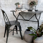 Krzesło industrialne Chic Antique Factory metalowe czarne