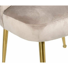 Załaduj obraz do przeglądarki galerii, Krzesło muszelka beżowe welurowe Glamour Belldeco
