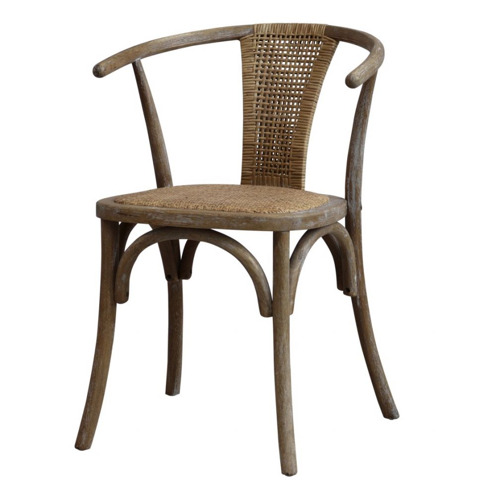 Krzesło z rattanowym siedziskiem Chic Antique
