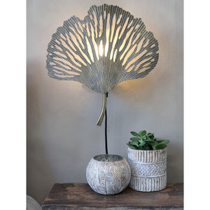 Kinkiet metalowy  liść Chic Antique