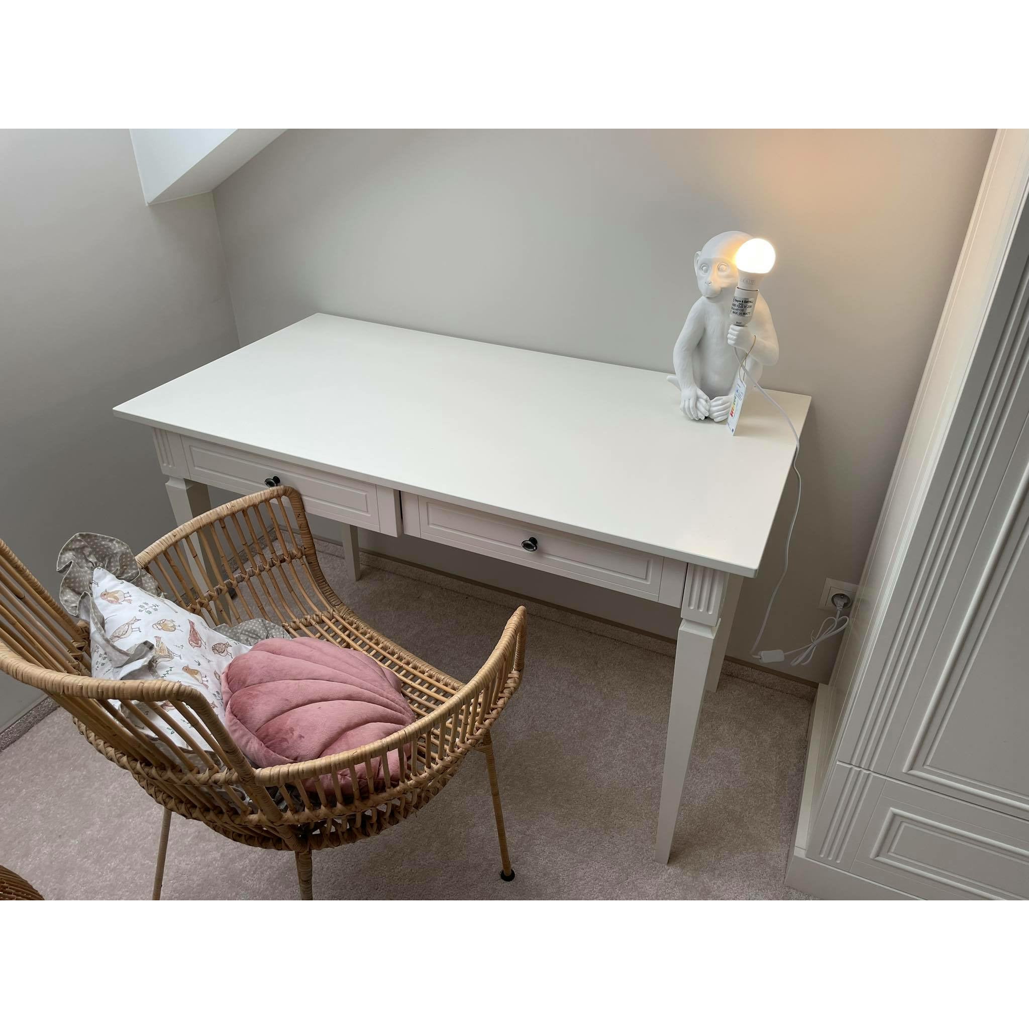 Lampa stołowa Małpa biała Clayre Eef