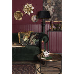 Lampa podłogowa prowansalska czarna drewniana CLayre Eef