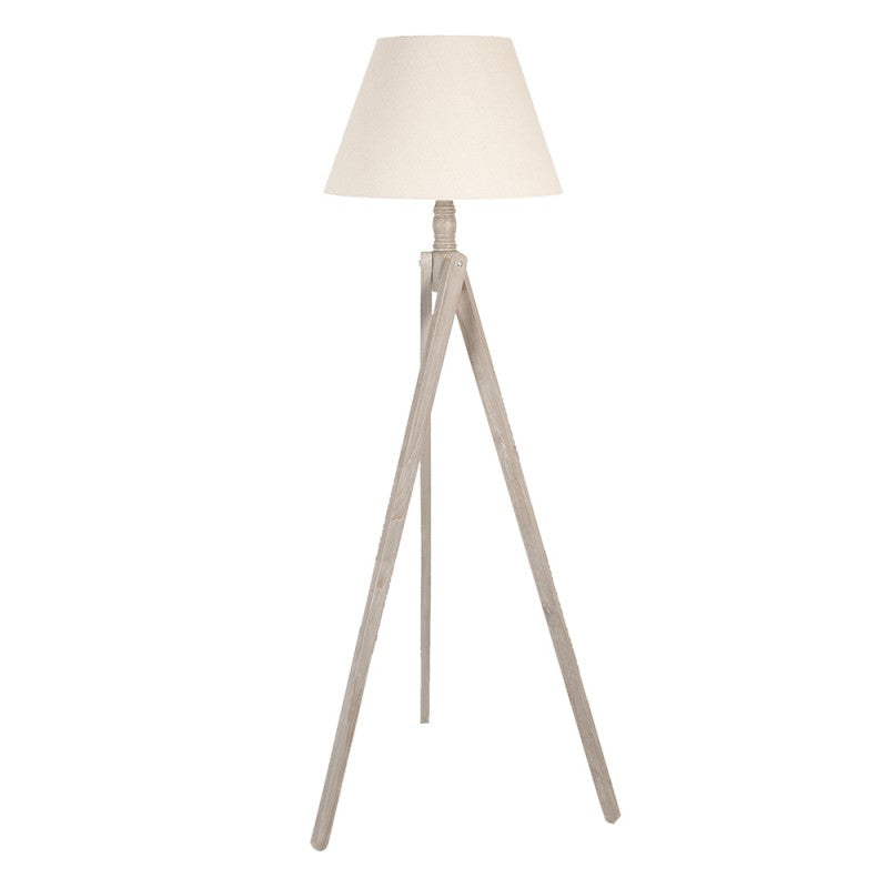 Lampa podłogowa nowoczesna trójnóg drewniana 152 cm Clayre Eef