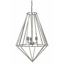Załaduj obraz do przeglądarki galerii, Lampa wisząca geometryczna srebrna 90 cm Light Living
