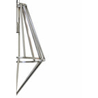 Lampa wisząca geometryczna srebrna 90 cm Light Living