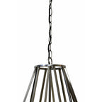 Lampa wisząca geometryczna srebrna 90 cm Light Living