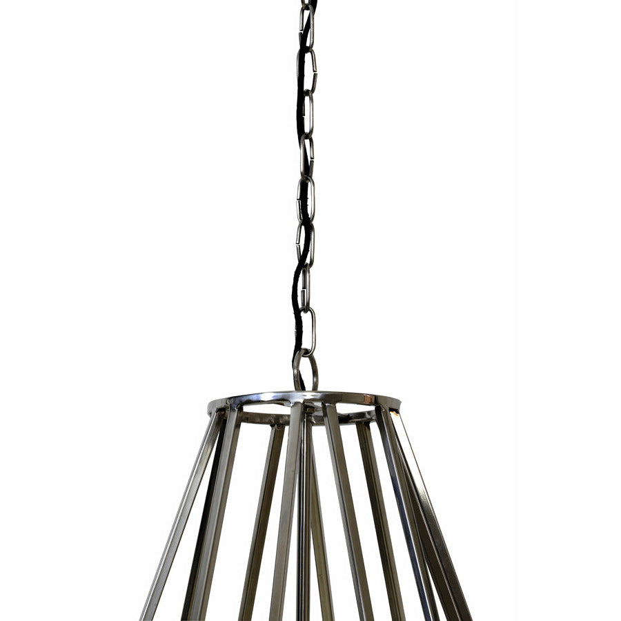 Lampa wisząca geometryczna srebrna 90 cm Light Living