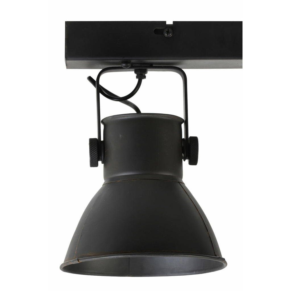 Lampa podwójna sufitowa industrialna  czarna mat Light Living