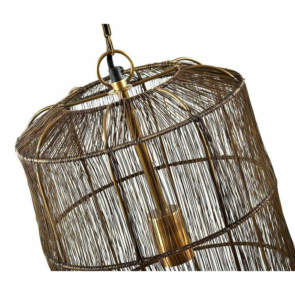 Lampa sufitowa Modern druciana złota Belldeco