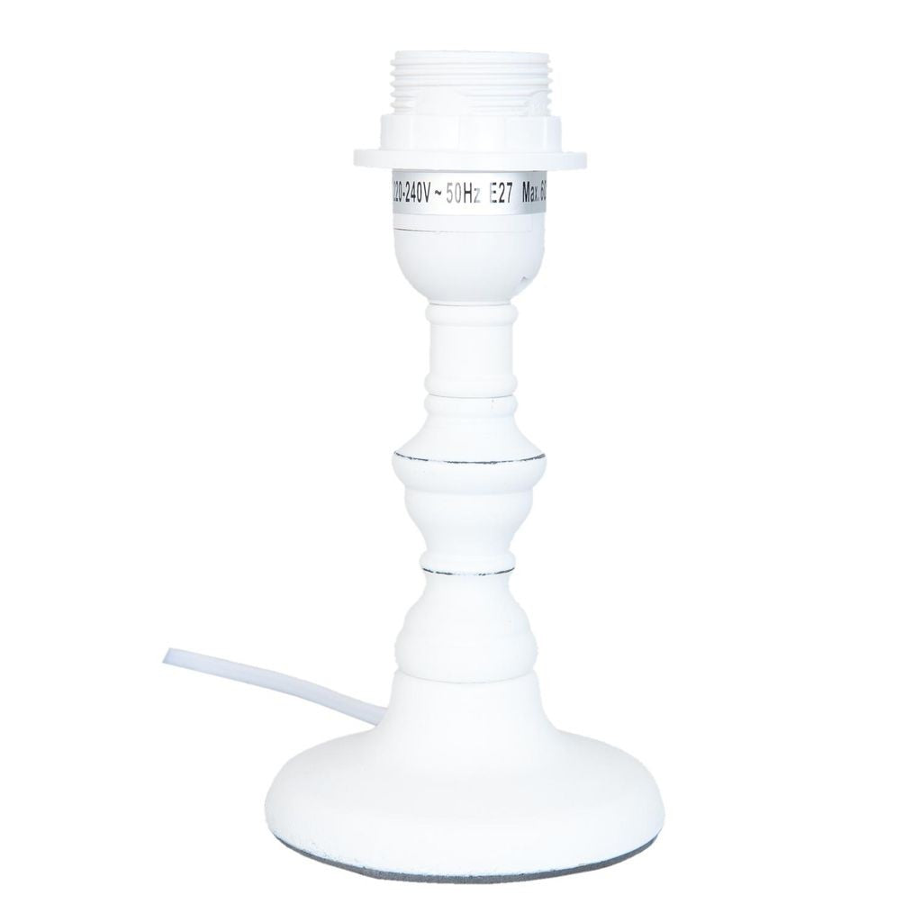 Lampka nocna biała retro 20 cm Clayre Eef