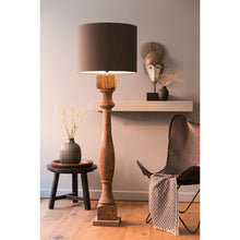 Załaduj obraz do przeglądarki galerii, Lampa podłogowa drewno brąz 23 x 125 cm Robbia Light &amp; Living
