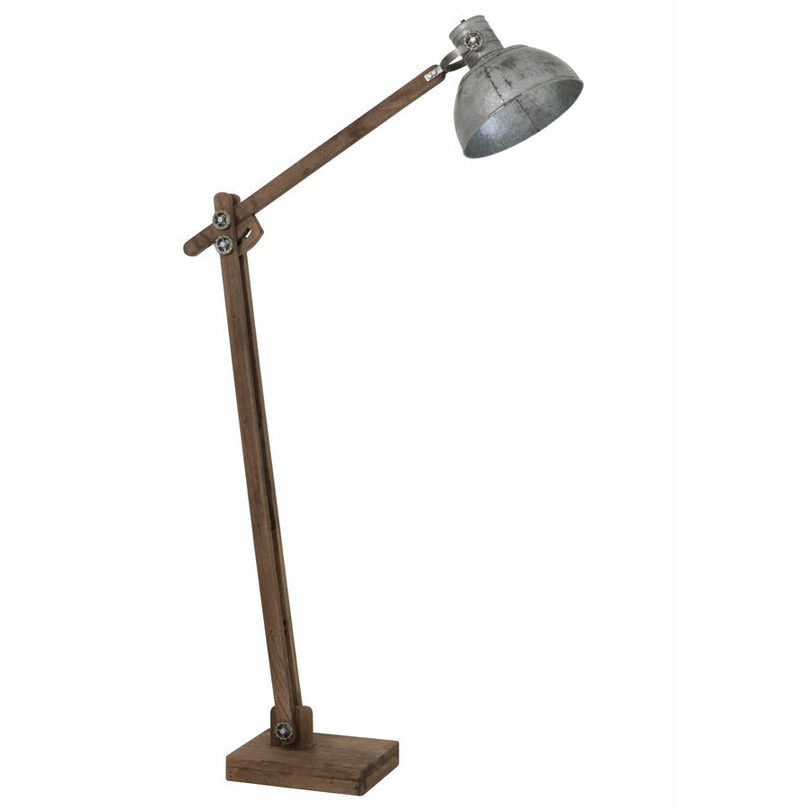 Lampa stojąca industrialna antyczne srebro Light Living