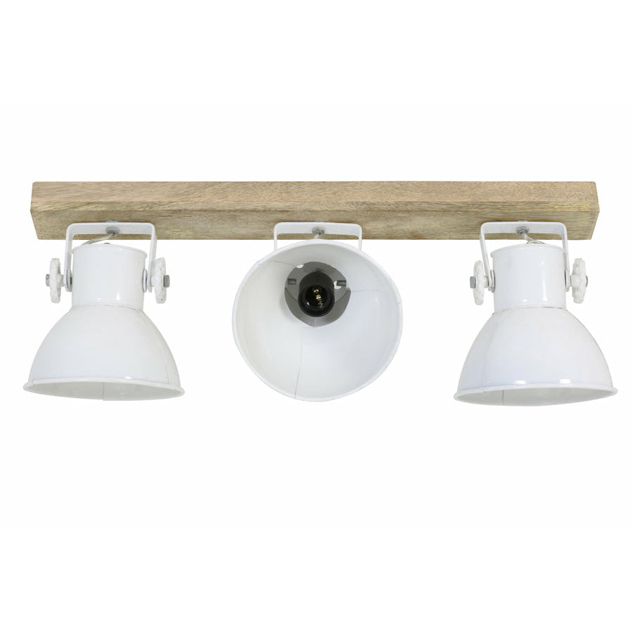 Lampa potrójna sufitowa industrialna biała Light Living