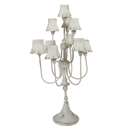 Lampa stołowa z abażurami metalowa shabby chic Clayre Eef