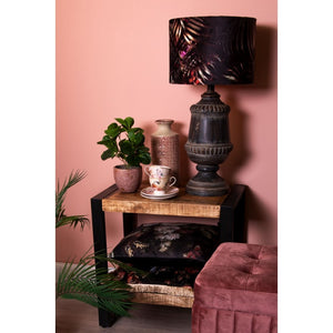 Lampa stołowa drewniana duża Clayre Eef