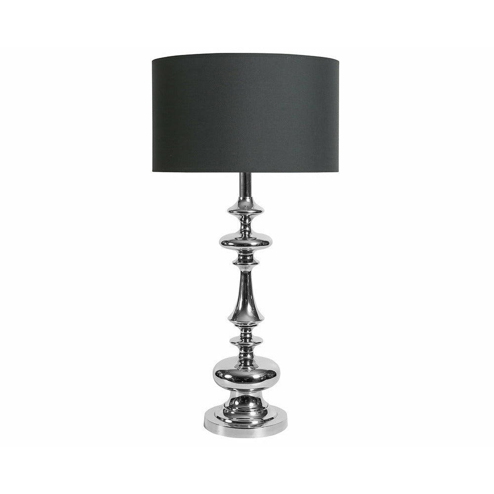 Lampa stołowa srebrna Deluxe Belldeco