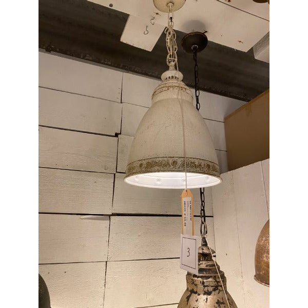Lampa wisząca kremowa retro 28 x 45 cm Clayre Eef