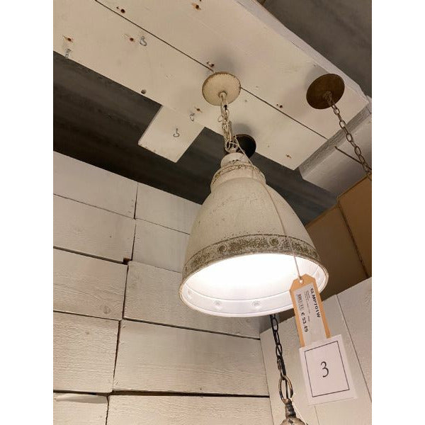Lampa wisząca kremowa retro 28 x 45 cm Clayre Eef
