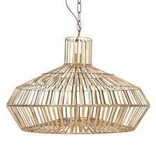 Załaduj obraz do przeglądarki galerii, Lampa wisząca złota metalowa geometryczna 60 cm Clayre Eef
