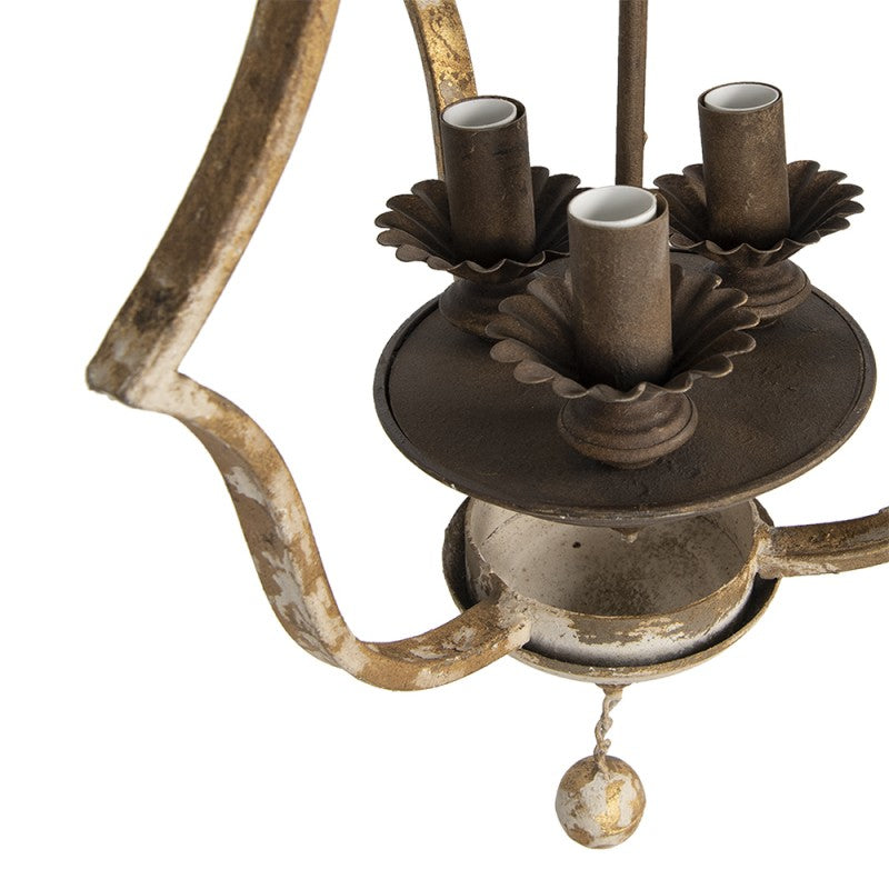 Lampa sufitowa metalowa złota shabby Clayre Eef