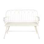 Ławka metalowa do ogrodu modern Clayre Eef