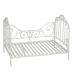 Metalowe łóżko dla psa Vintage białe Clayre Eef