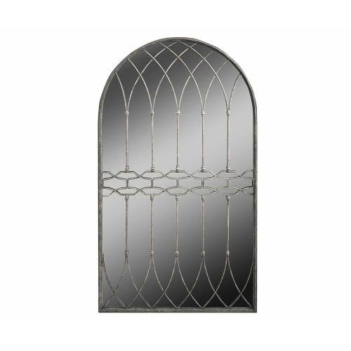 Lustro Grigio metalowe szare szprosy 143 cm Belldeco