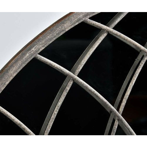 Lustro Grigio metalowe szare szprosy 143 cm Belldeco