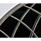 Lustro Grigio metalowe szare szprosy 143 cm Belldeco