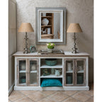 Lustro ścienne prostokątne Grigio B szare 100 cm Belldeco