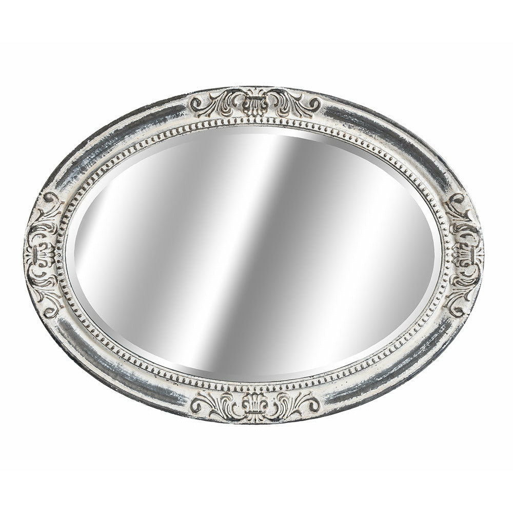Lustro owalne srebro Grigo Belldeco