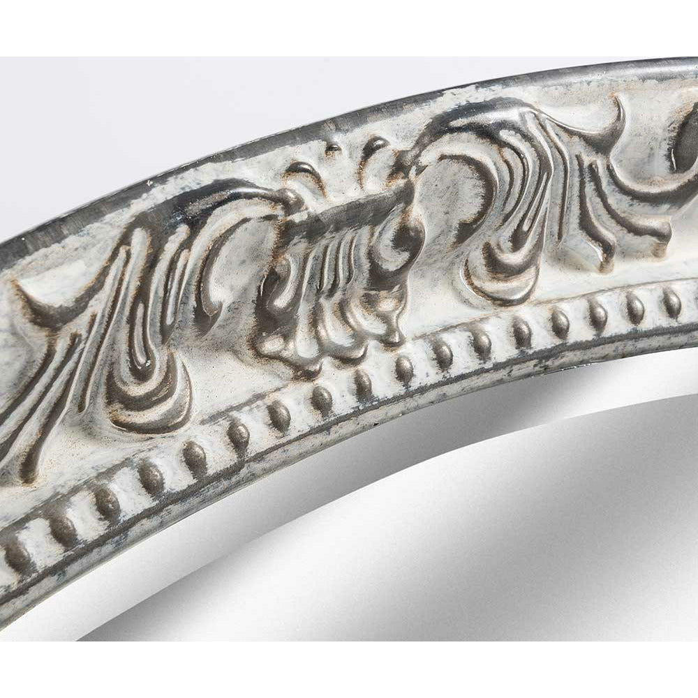 Lustro owalne srebro Grigo Belldeco