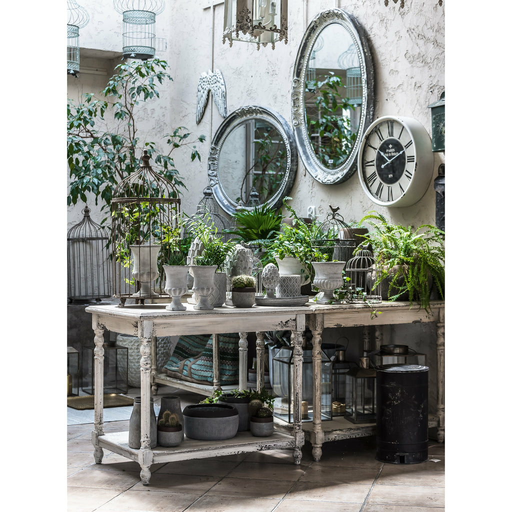 Lustro owalne srebro Grigo Belldeco