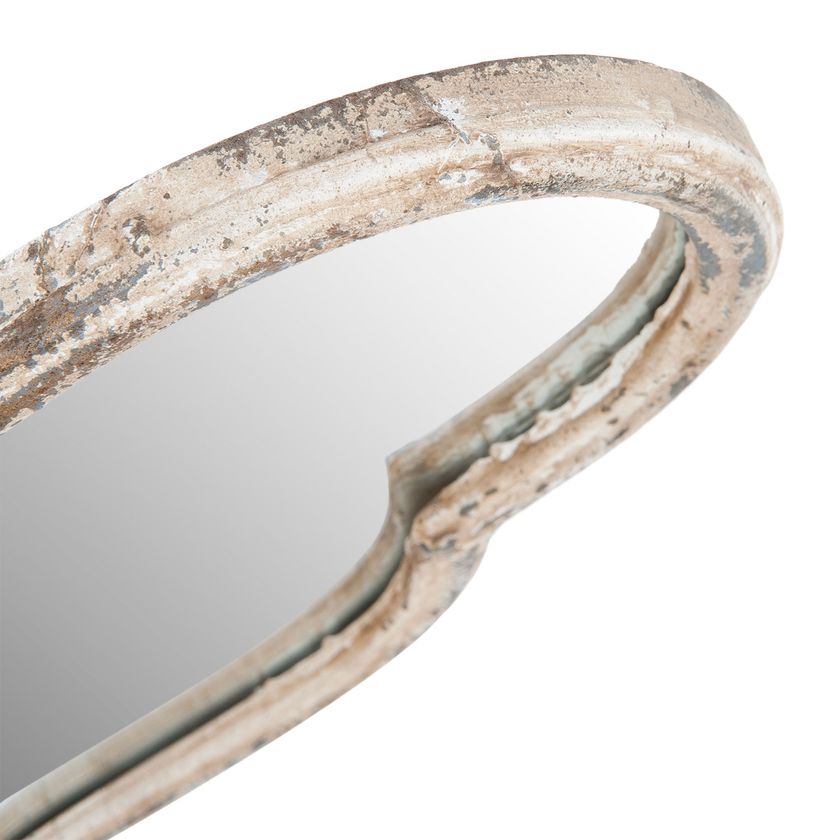 Lustro stylowe prowansalskie Clayre Eef przecierane podłużne